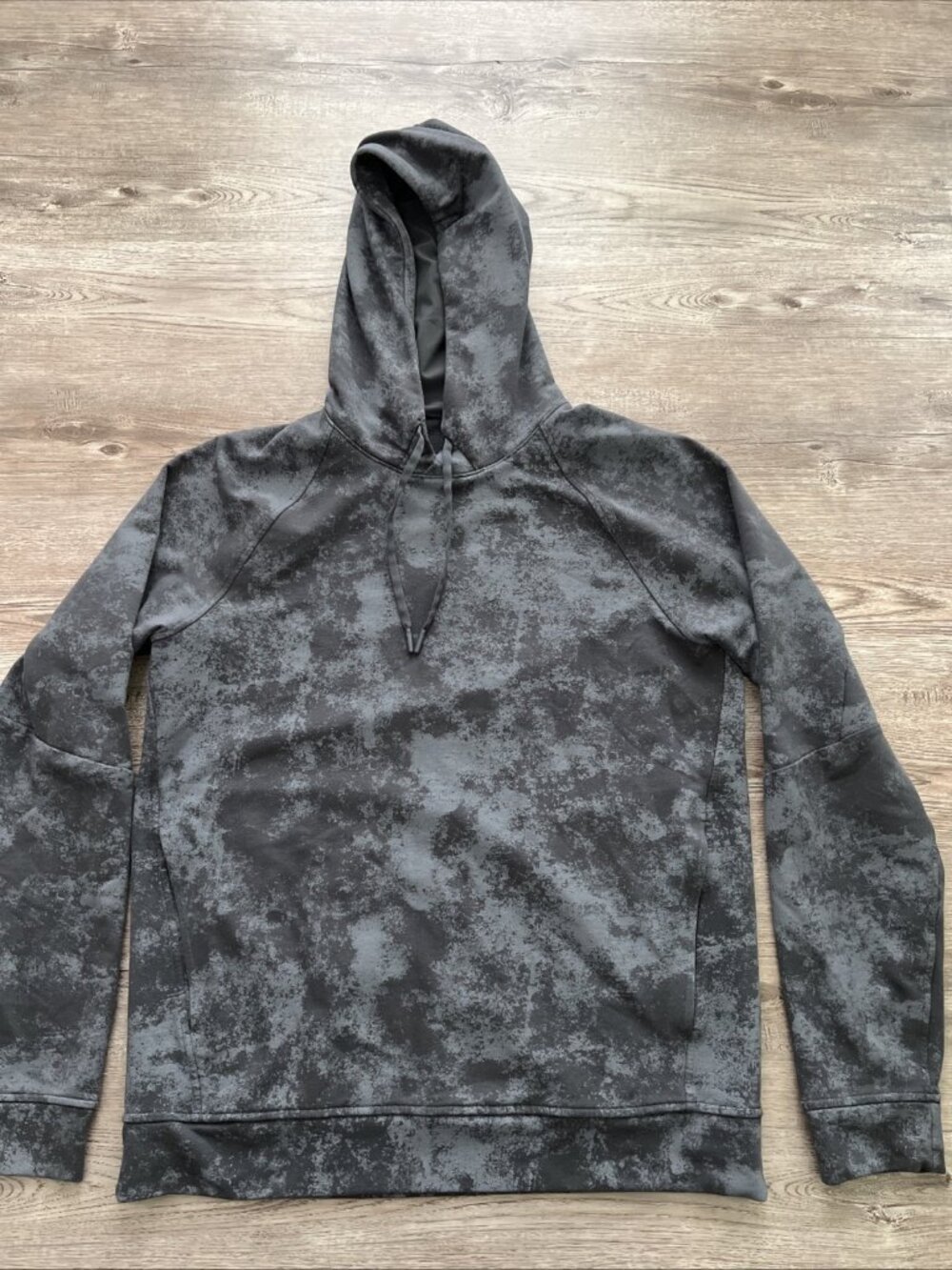 Lululemon City Sweat Pullover Hoodie Mens Medium Gray Camouflage Fleece